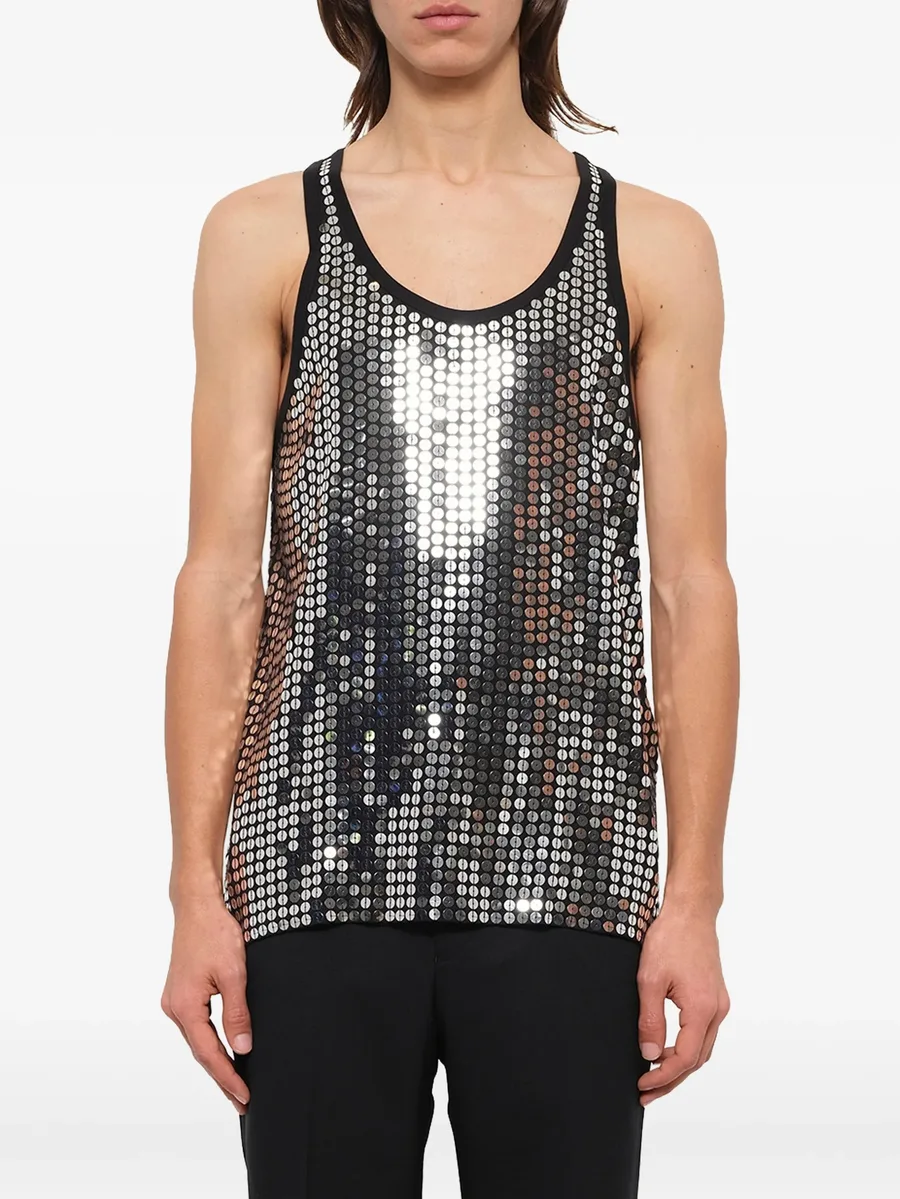 sequin-embellished Podium tank top 1