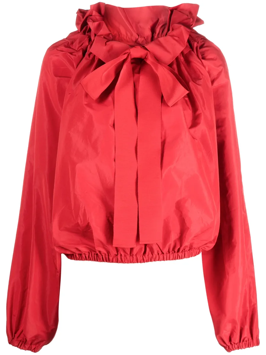 pussy-bow puffed top 1