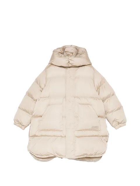 hooded puffer coat