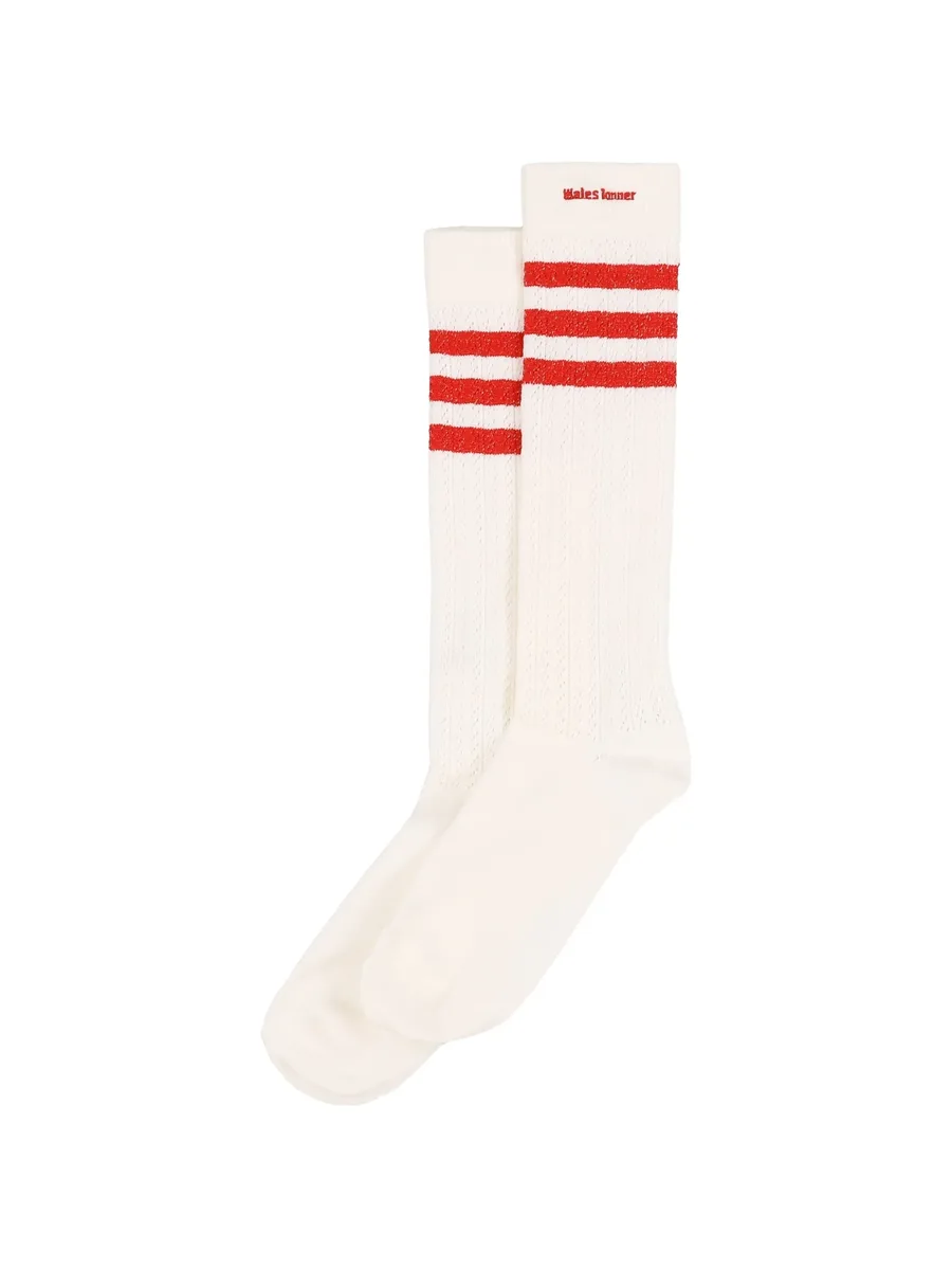 crochet-knit striped socks (set of two) 2