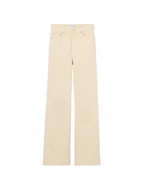 расклешенные джинсы с завышенной талией