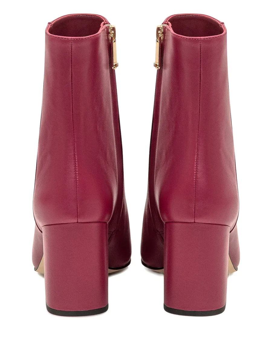 75mm Elise zip-detail block-heel ankle boots 3