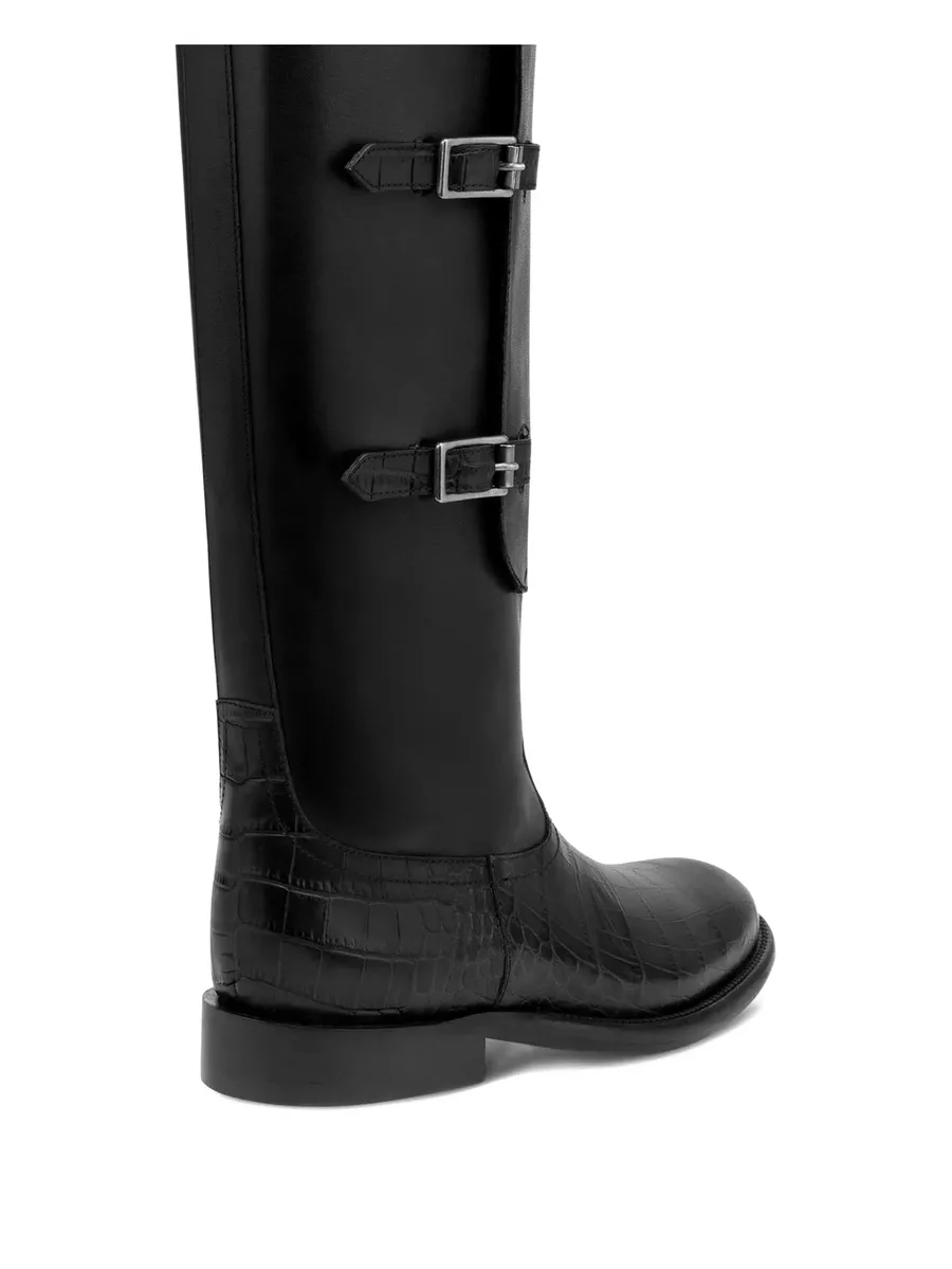 сапоги Montana Buckle 20 с тиснением под кожу крокодила 8