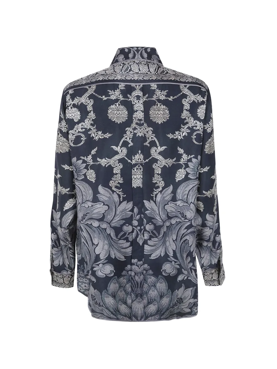 floral-print silk shirt 2