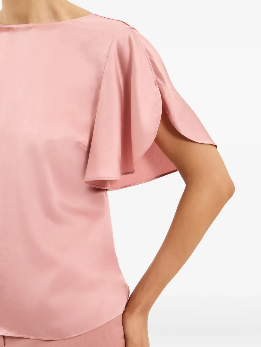 Alina flutter-sleeve blouse 10