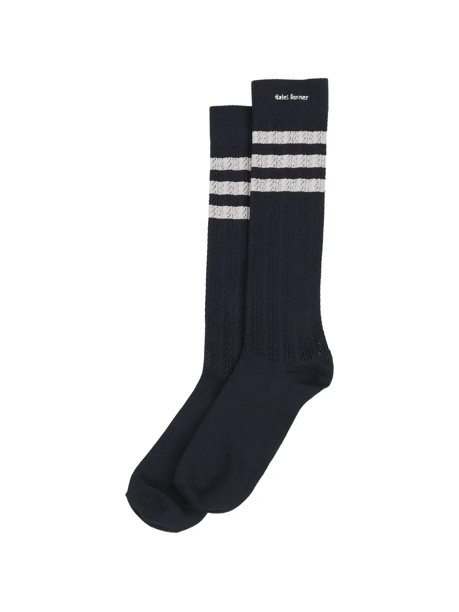 crochet-knit striped socks (set of two) 5