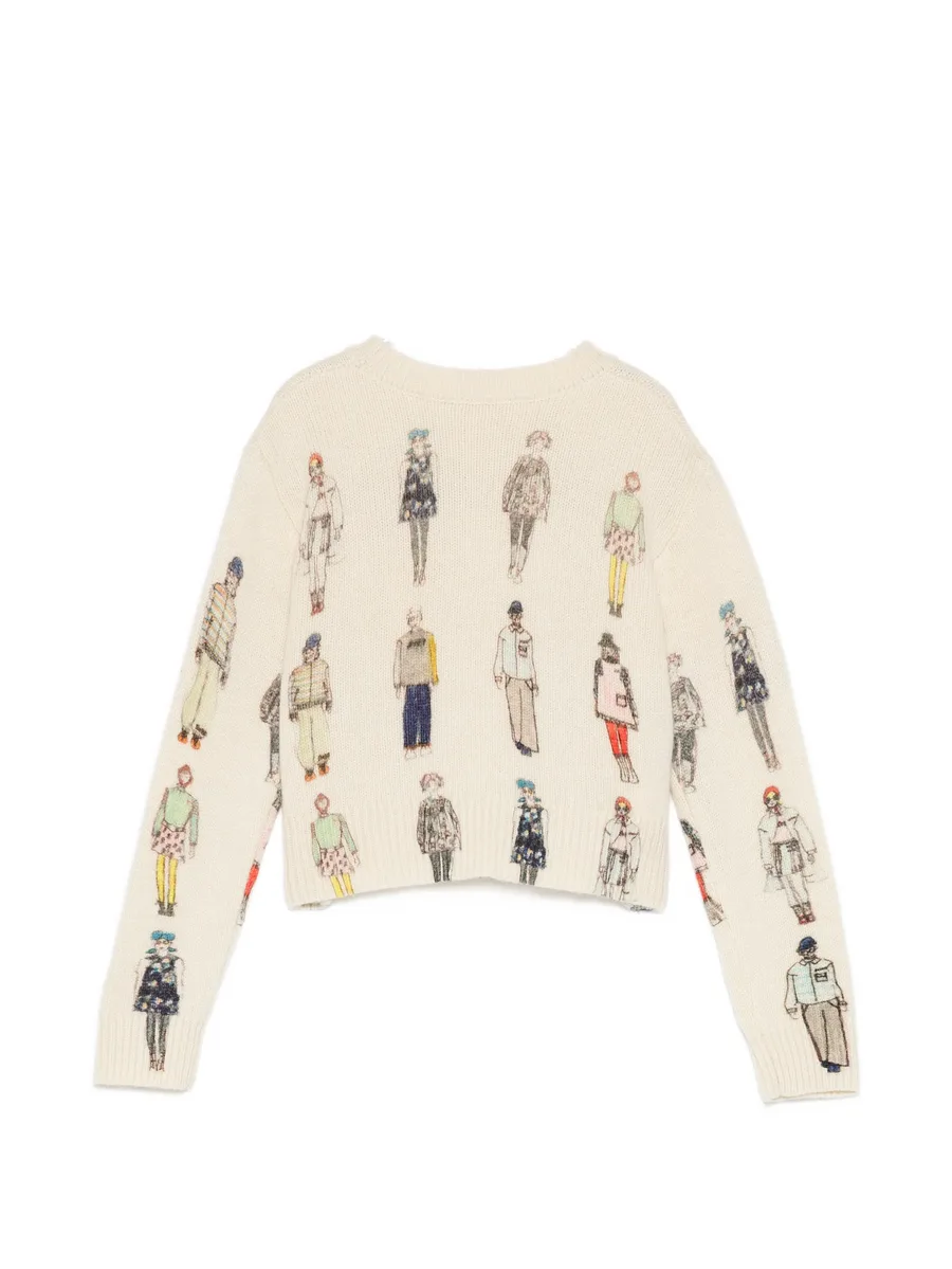 catwalk-print sweater 2
