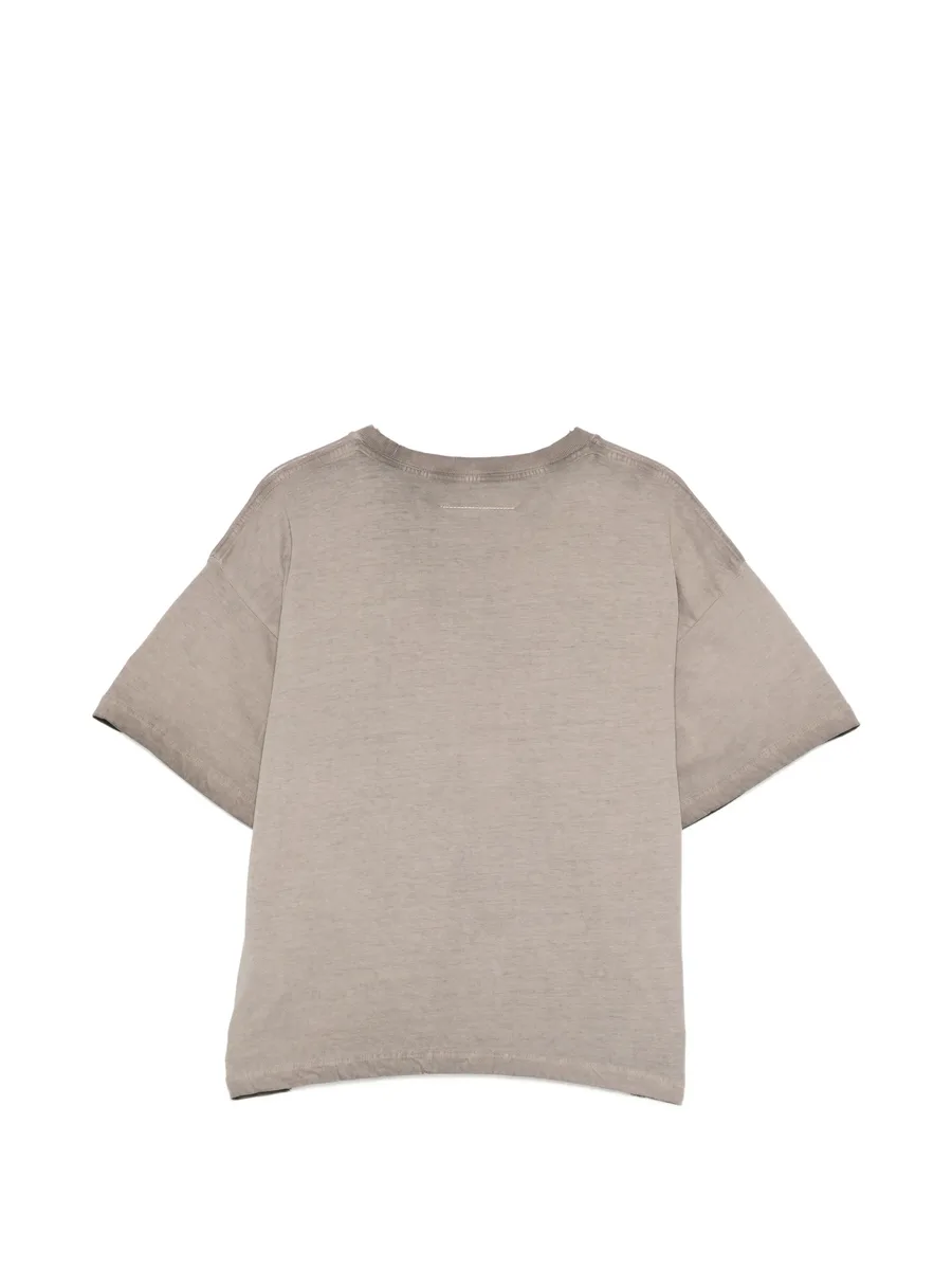 logo-print drop-shoulder T-shirt 2
