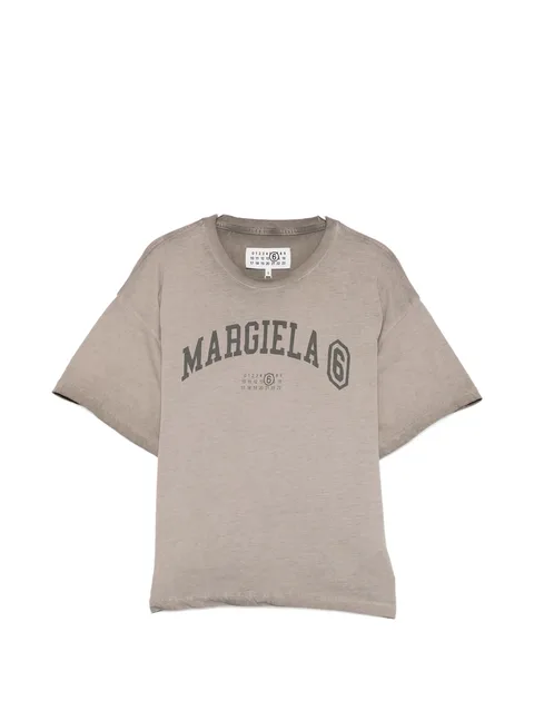 logo-print drop-shoulder T-shirt