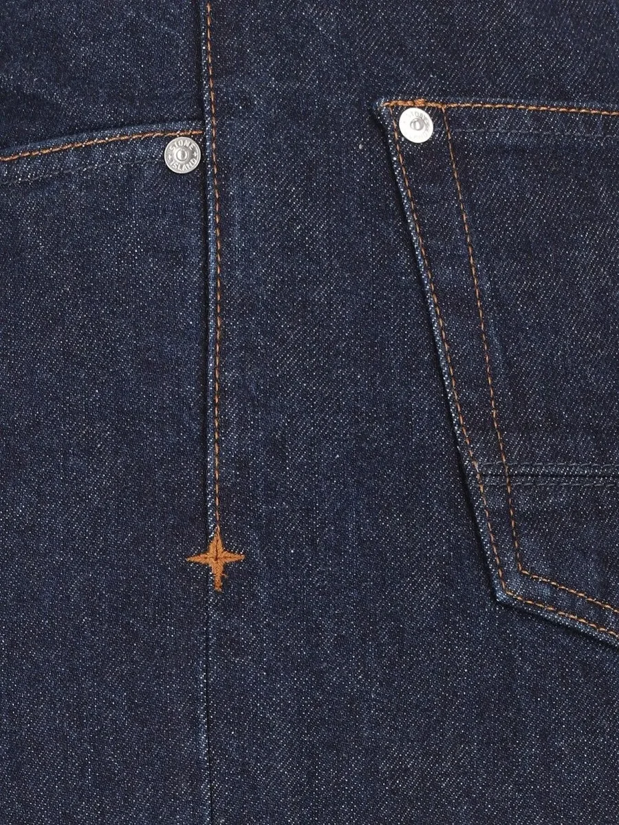 J100005 indigo denim-rinsed regular-straight-fit five-pocket jeans 3