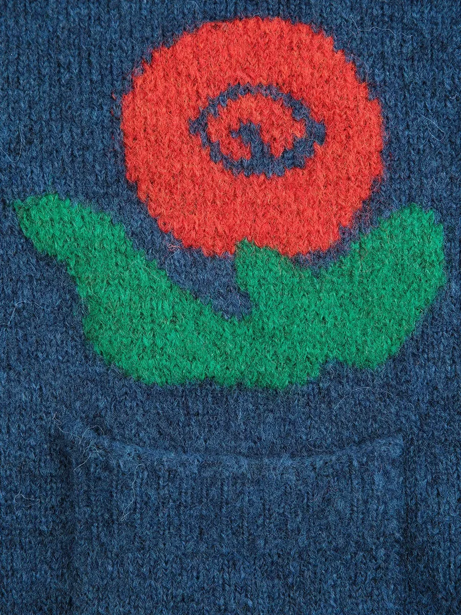 жаккардовый кардиган Stamp Bloom 5