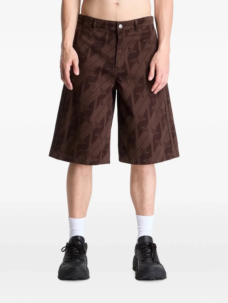 monogram-print shorts 1
