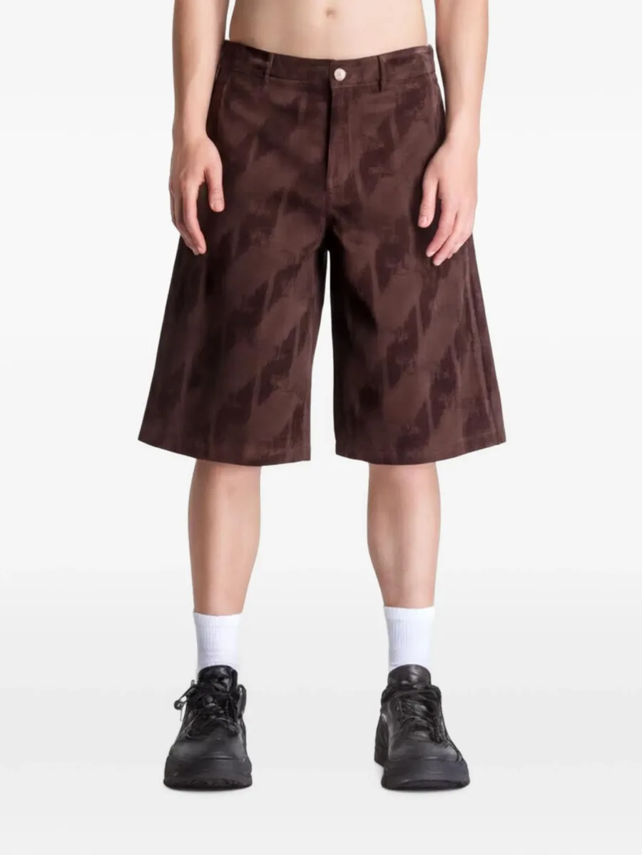 monogram-print shorts 2