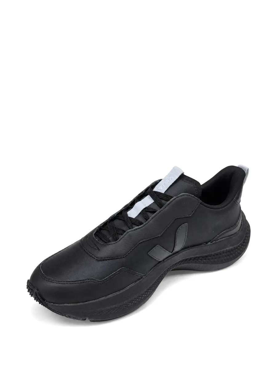 x CFCL logo-patch leather sneakers 4
