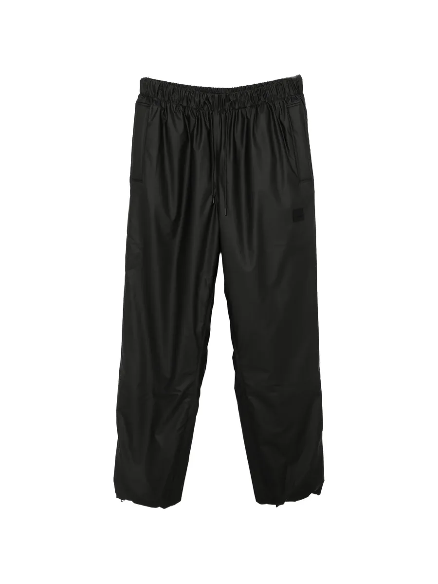 drawstring elasticated-waist trousers 1