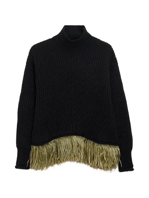 High Kick sweater (with feathers)