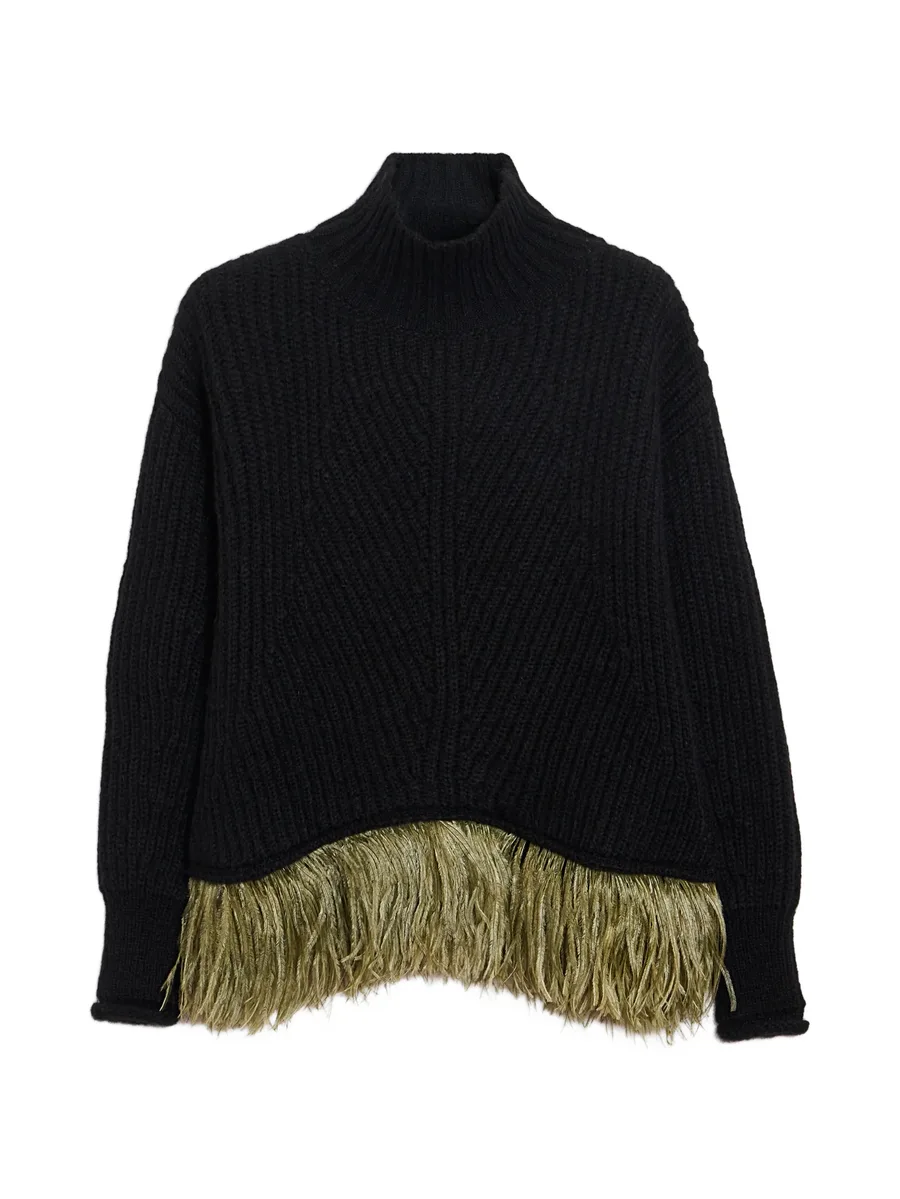 High Kick sweater (with feathers) 1