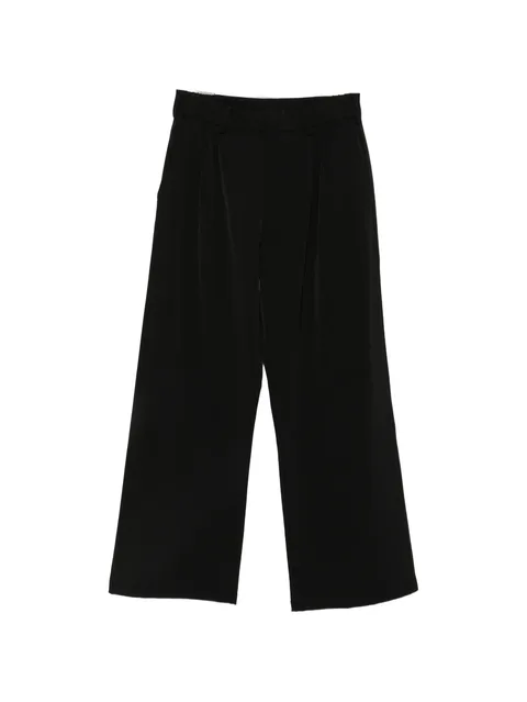 pleated wide-leg trousers