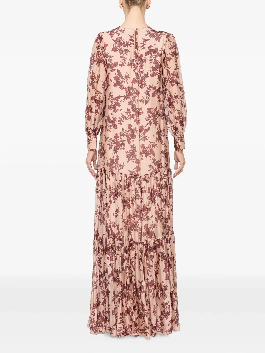 floral silk-blend maxi dress 5
