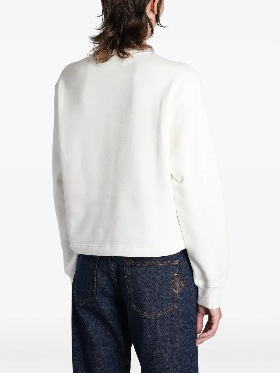logo-embroidered sweatshirt 4