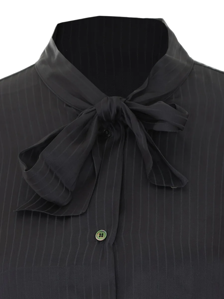 tie colar striped shirt 4