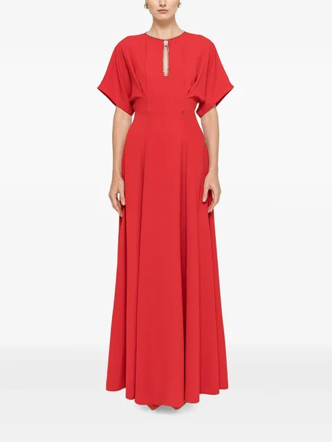 crystal-details maxi dress
