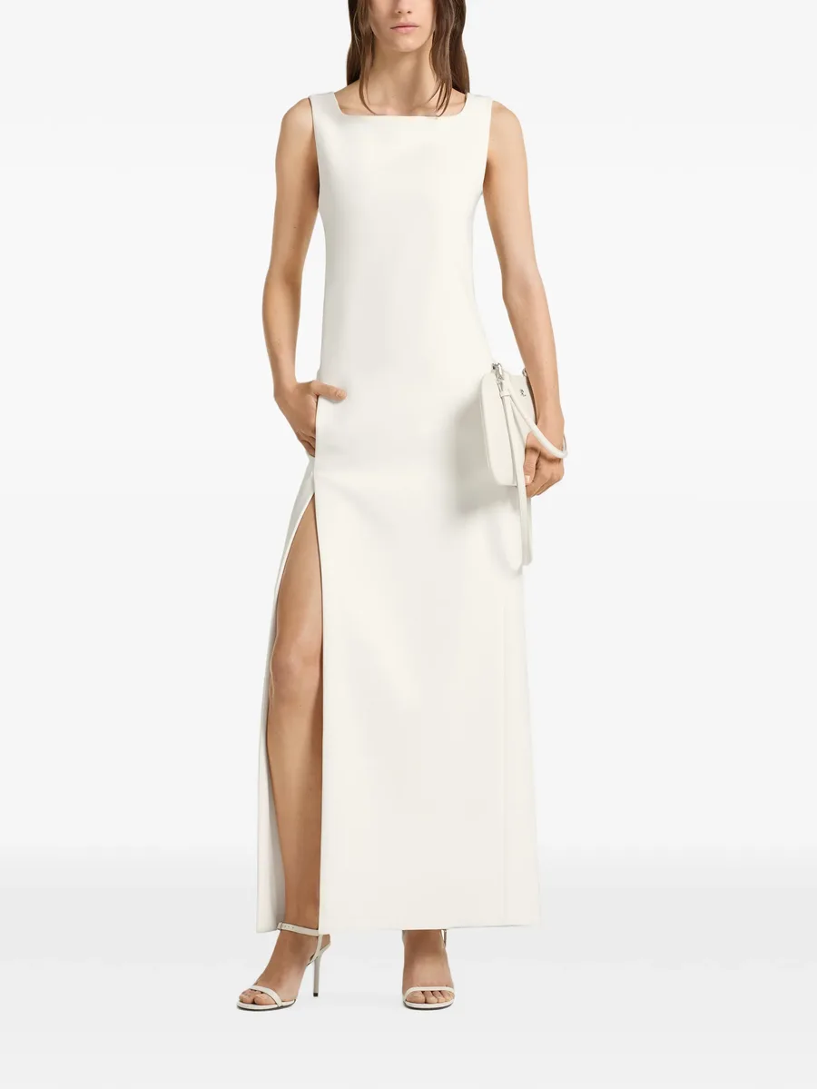 cut-out crepe maxi dress 1