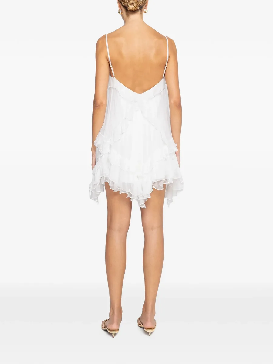 open-back silk mini dress 5
