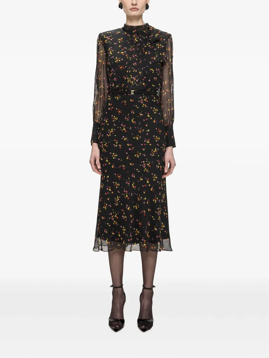 floral silk midi dress 1