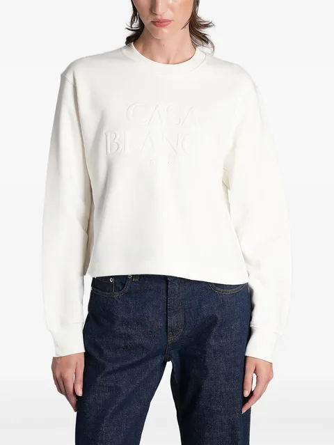 logo-embroidered sweatshirt