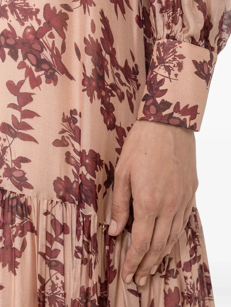 floral silk-blend maxi dress 6