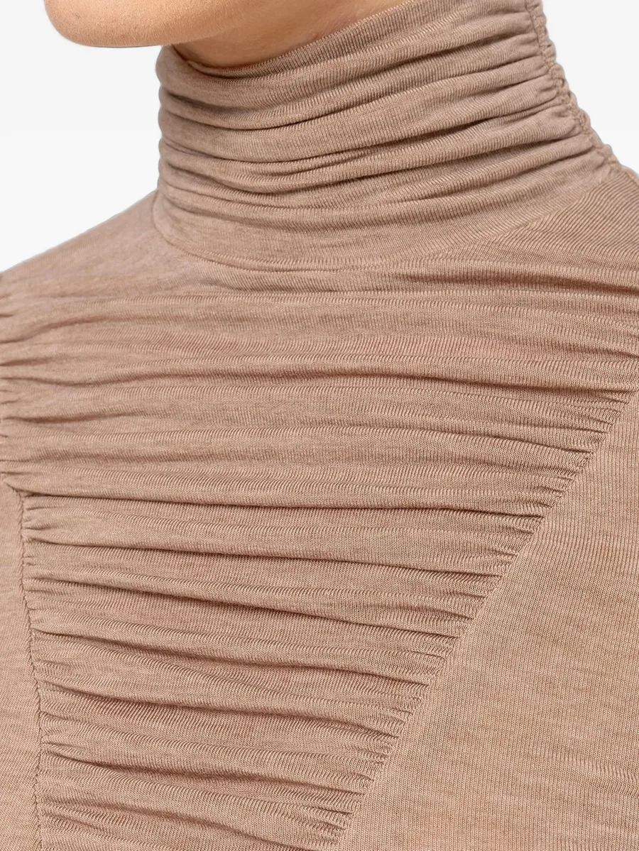 lyocell wool-bland turtleneck top 7