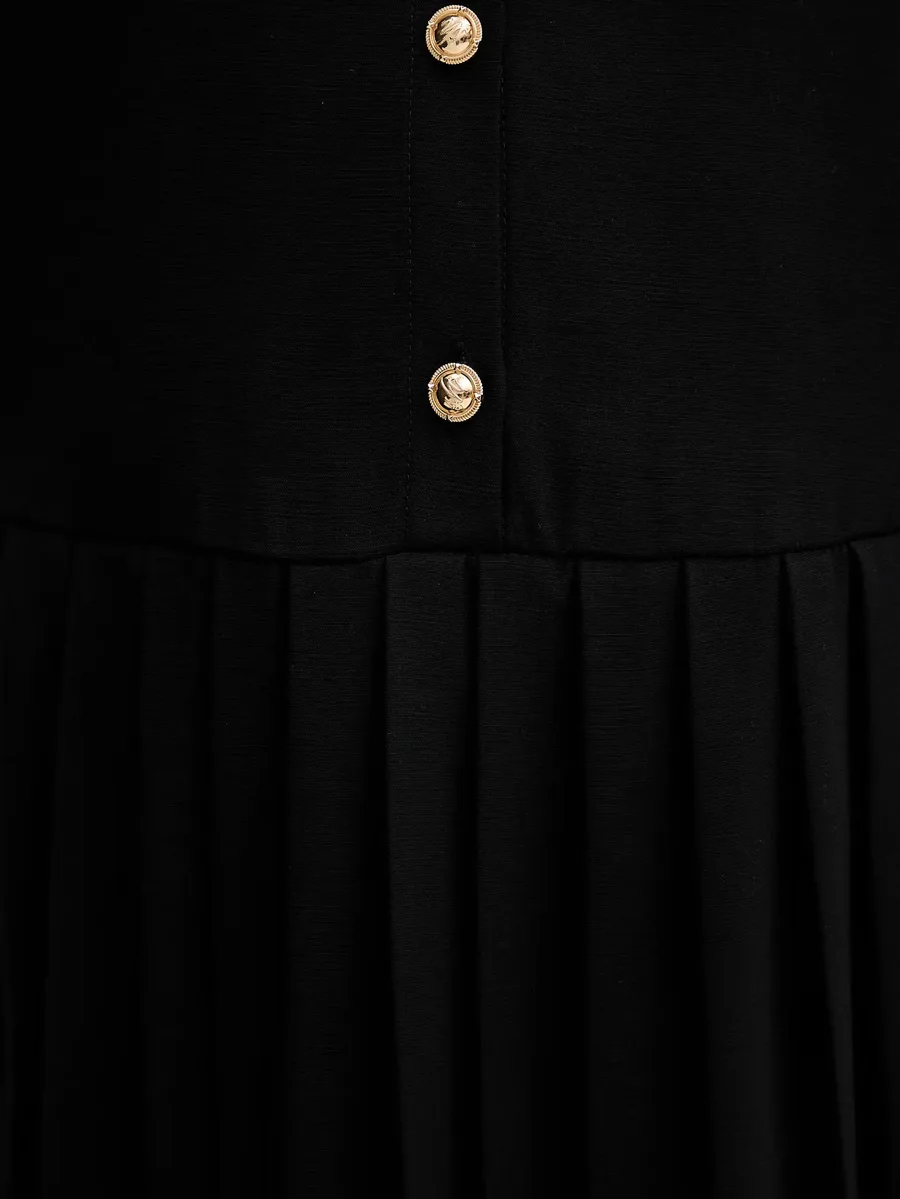 scarf-detail pleated mini dress 5