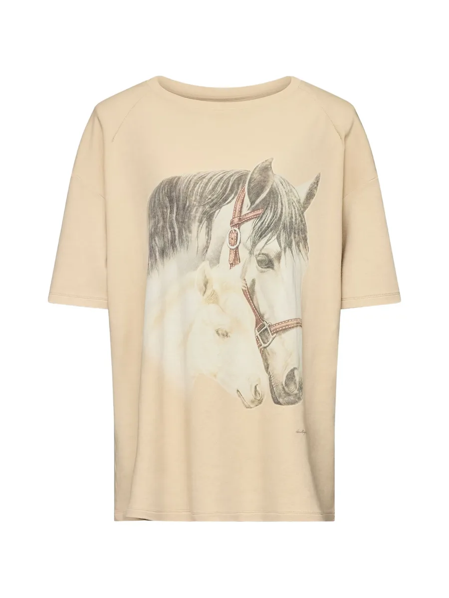 horse-portrait short-sleeve T-shirt 1