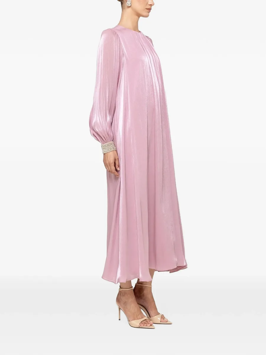 crystal-detail chiffon midi dress 3