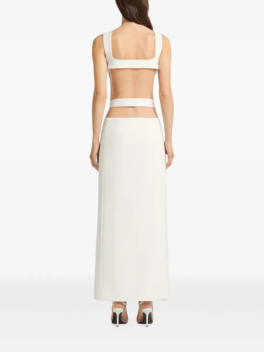 cut-out crepe maxi dress 3