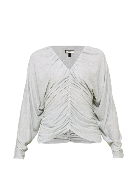 draped TENCEL™ and wool top