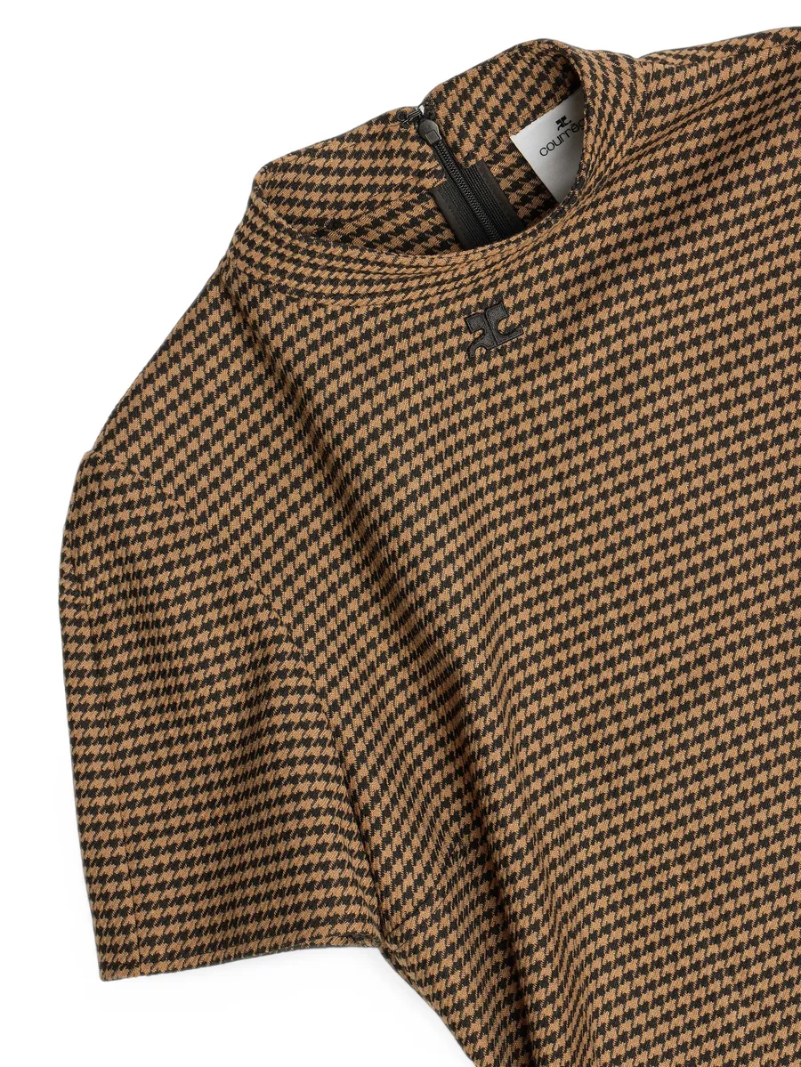 Heritage houndstooth-pattern top 5