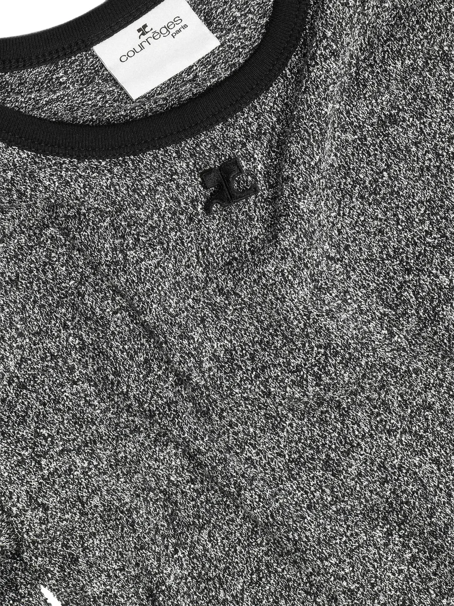 heather contrast-trim T-shirt 4