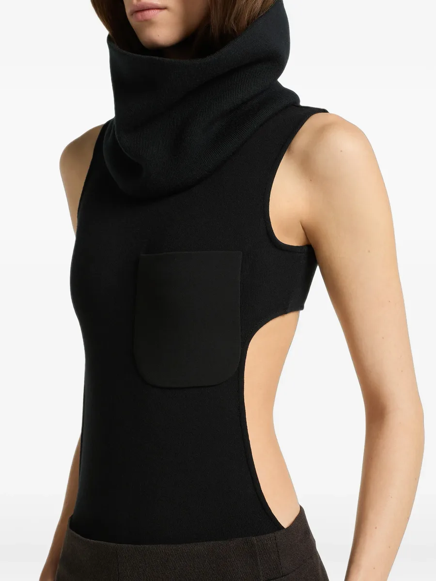 high-neck cut-out bodysuit 5