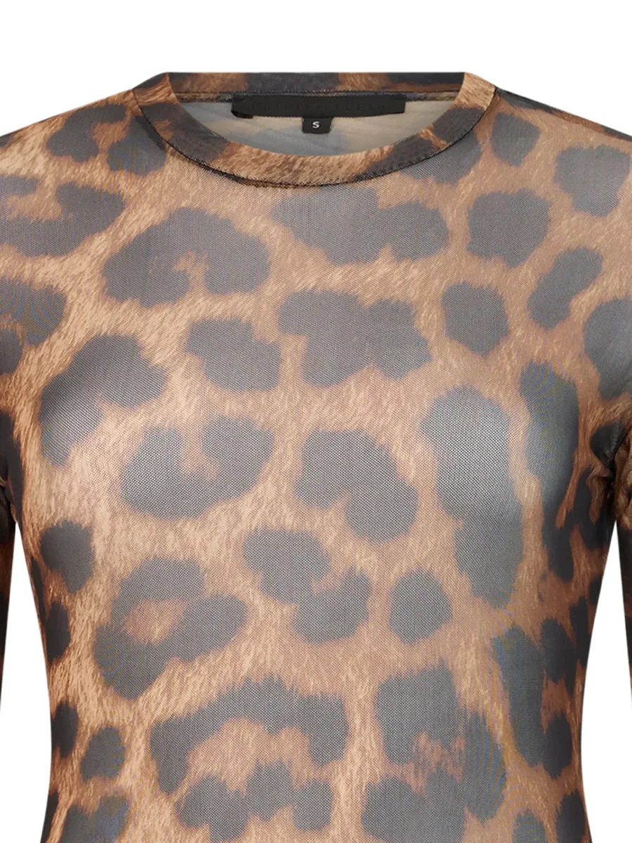 leopard-print midi dress 2