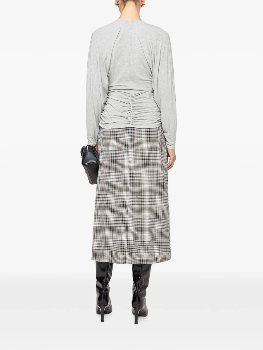 draped TENCEL™ and wool top 5