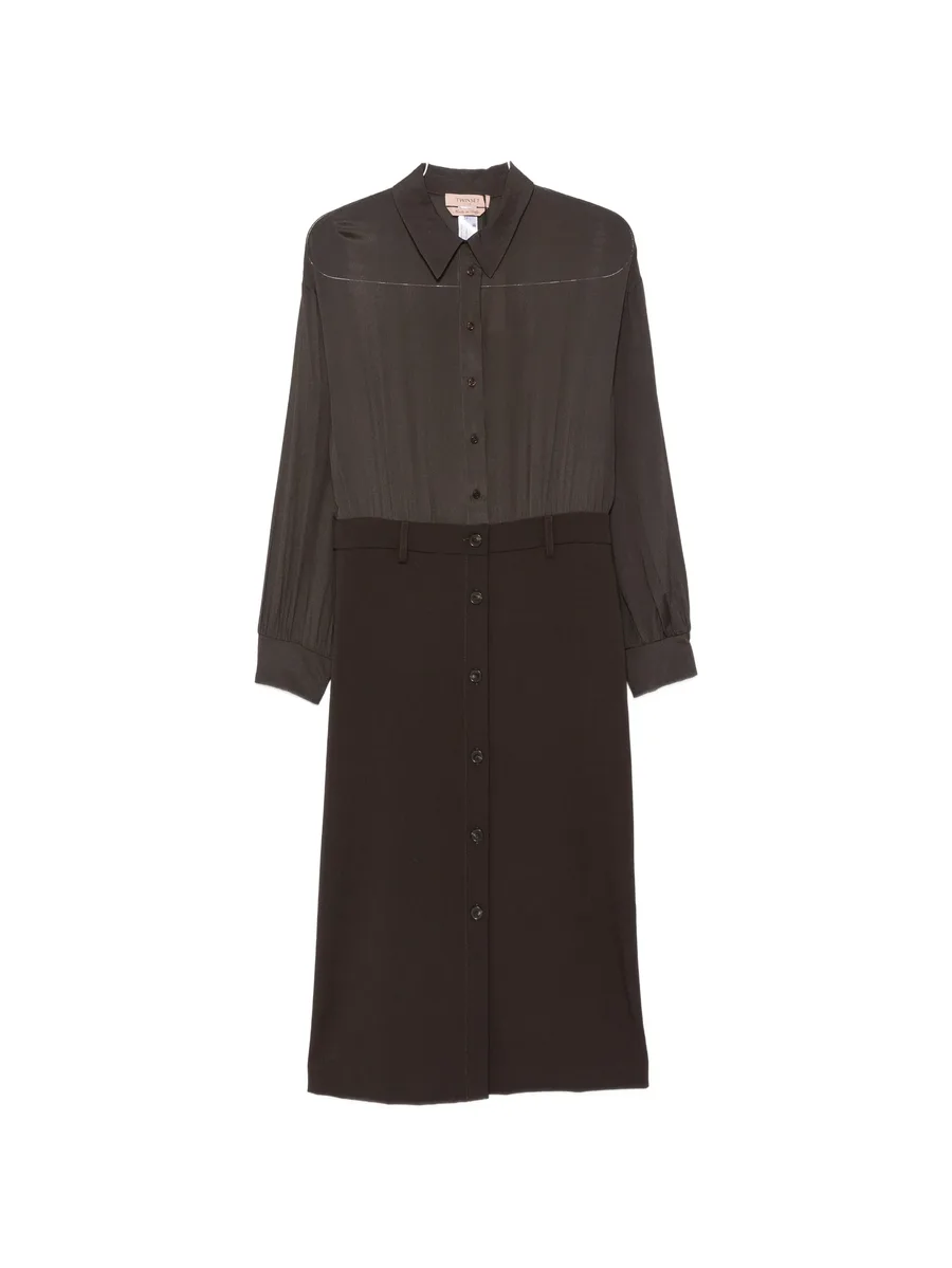 button-down shirt-style dress 1