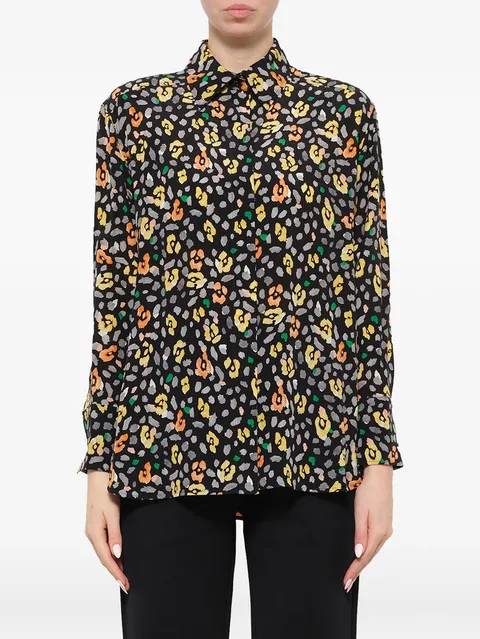 floral-print long-sleeve shirt