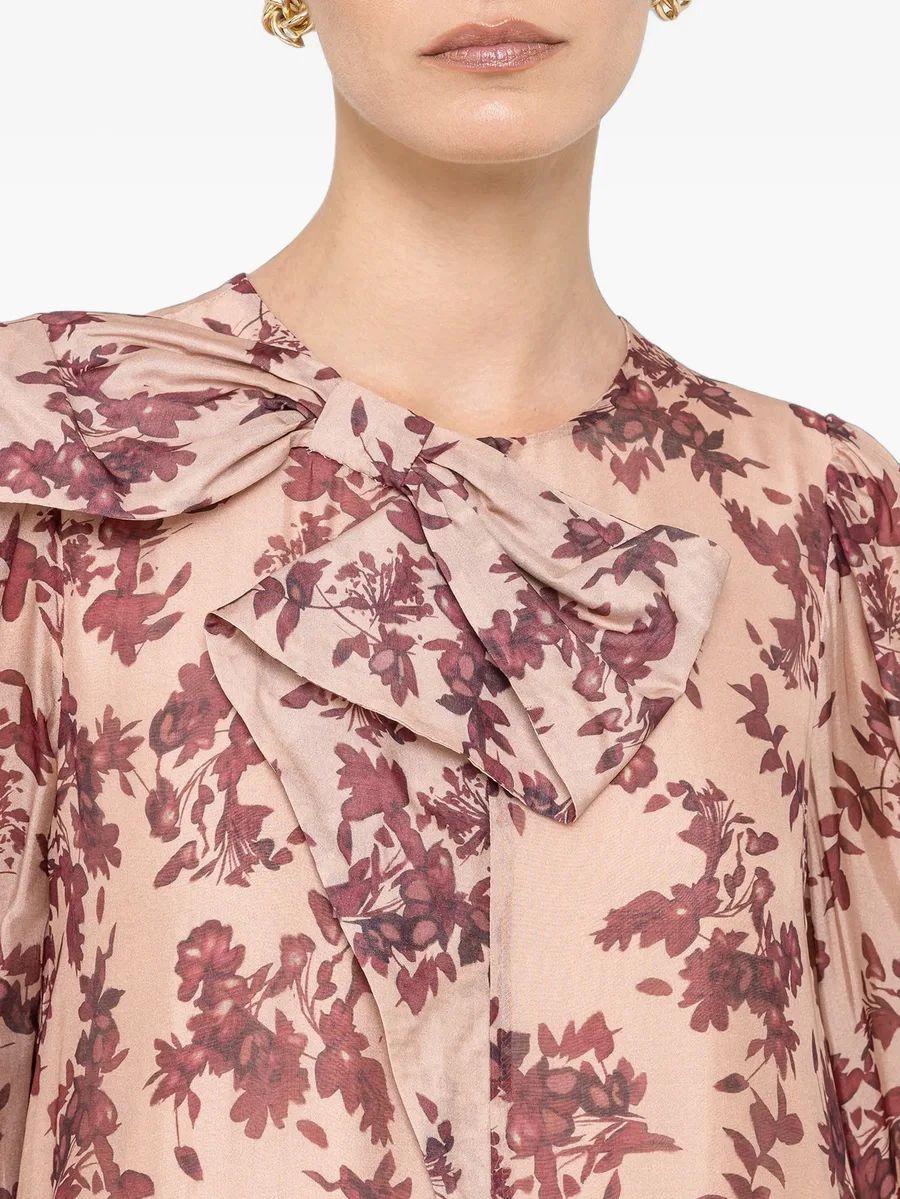 floral silk-blend maxi dress 7