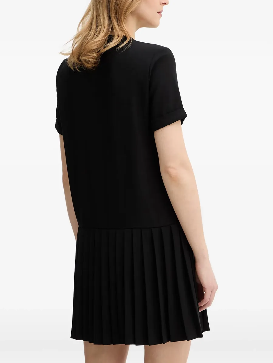 scarf-detail pleated mini dress 3