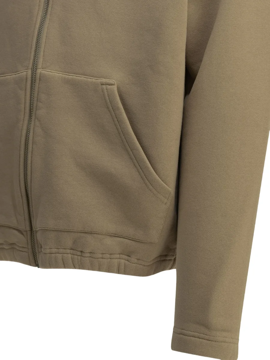 logo-embroidered zip-up hoodie 4