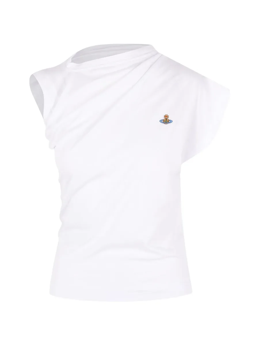Hebo asymmetrical embroidered Orb top 1