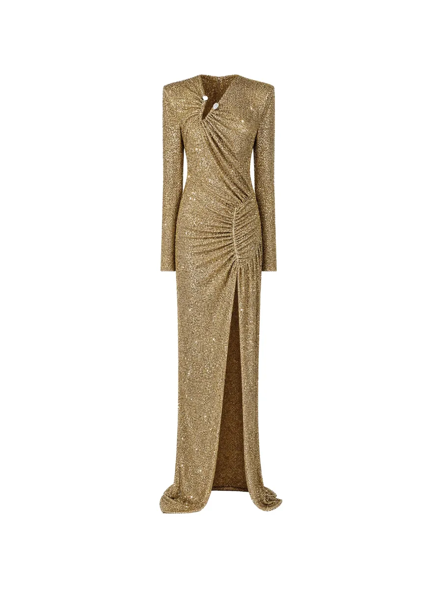 long dress piercing strass 1