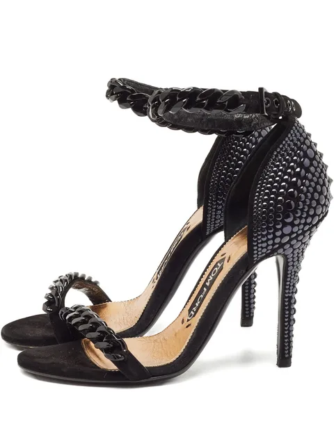 110mm chain embellishment sandals